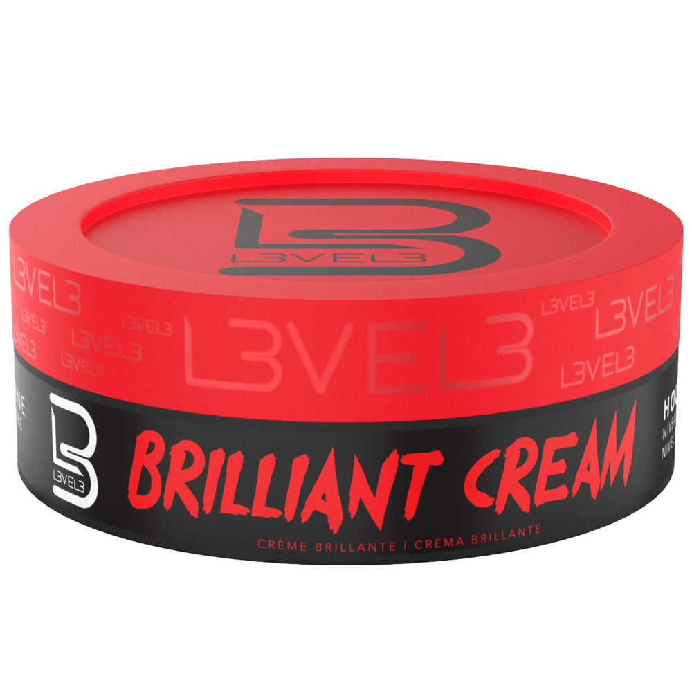 L3 Crème Brillante Level 3 dans sa bouteille, brillance naturelle et contrôle précis.