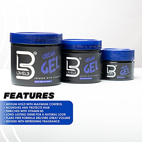 L3 Crème Gel Niveau 3 – application facile, cheveux disciplinés.