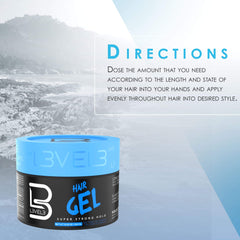 L3 Gel cheveux, application mains, distribution homogène.