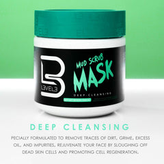 L3 Gommage Boue Visage – exfoliation légère qui révèle une peau plus nette.
