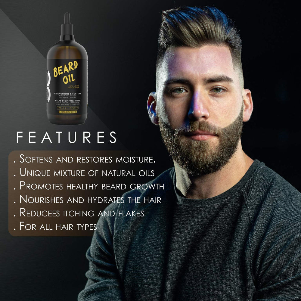 Huile L3 barbe - texture légère et non grasse, parfum Niveau Trois