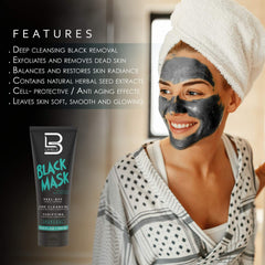 L3 masque niveau 3 noir, purification ciblant les pores.