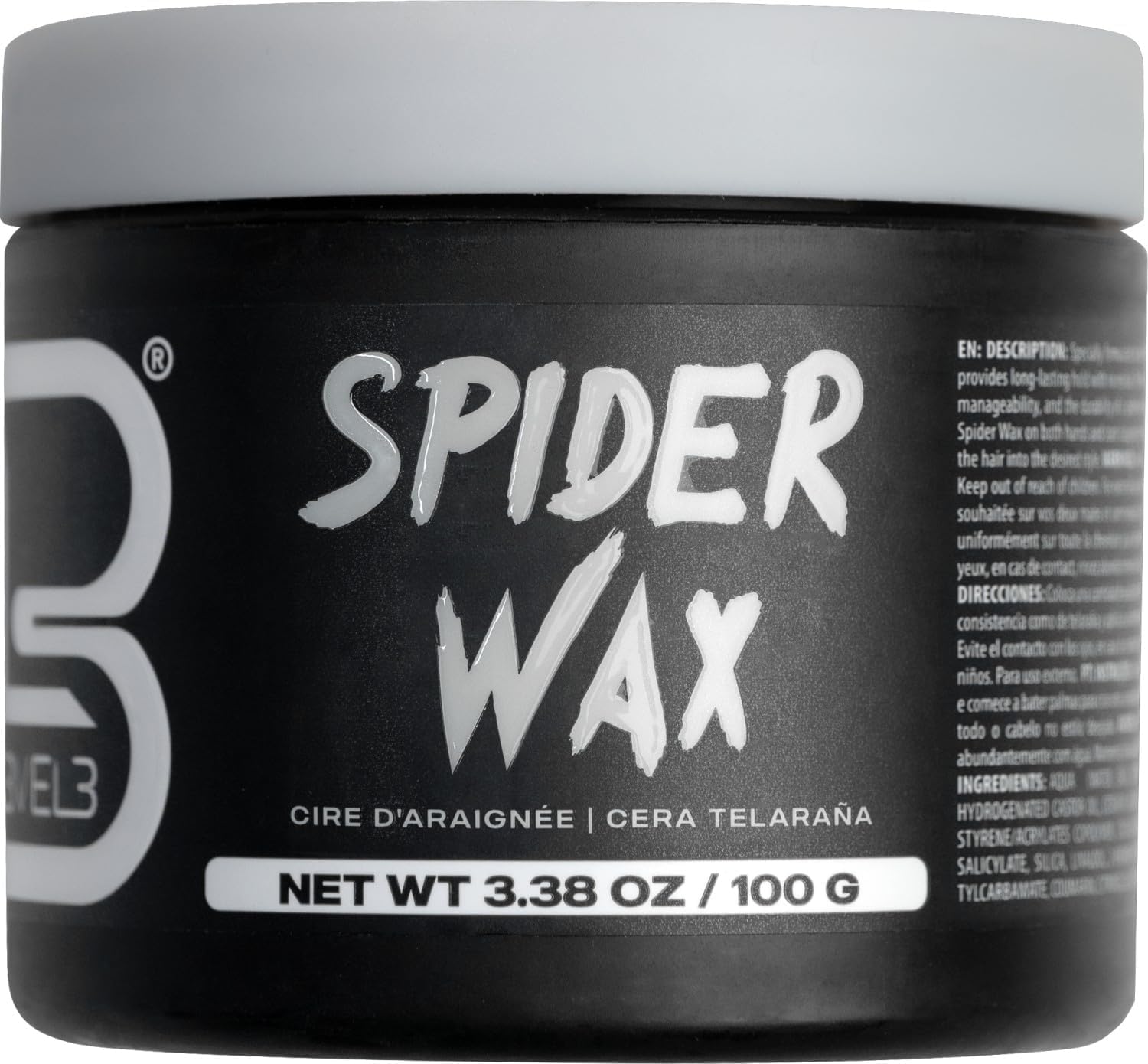 L3 Cire Araignée niveau 3 en action pour volume durable et texture maîtrisée.