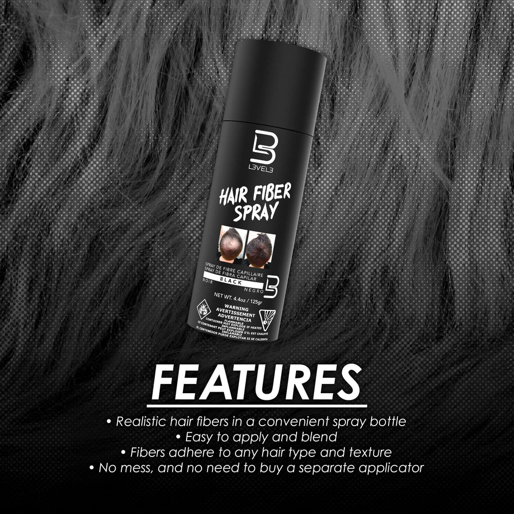 L3 Level 3 remplit barbe et contour capillaire pour un rendu dense.