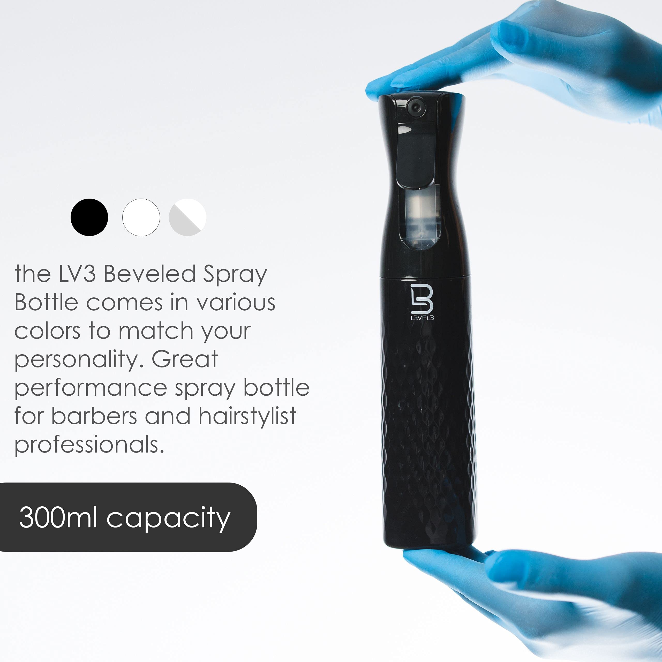 Spray barbier L3 ergonomique, réduction possible de fatigue de la main.