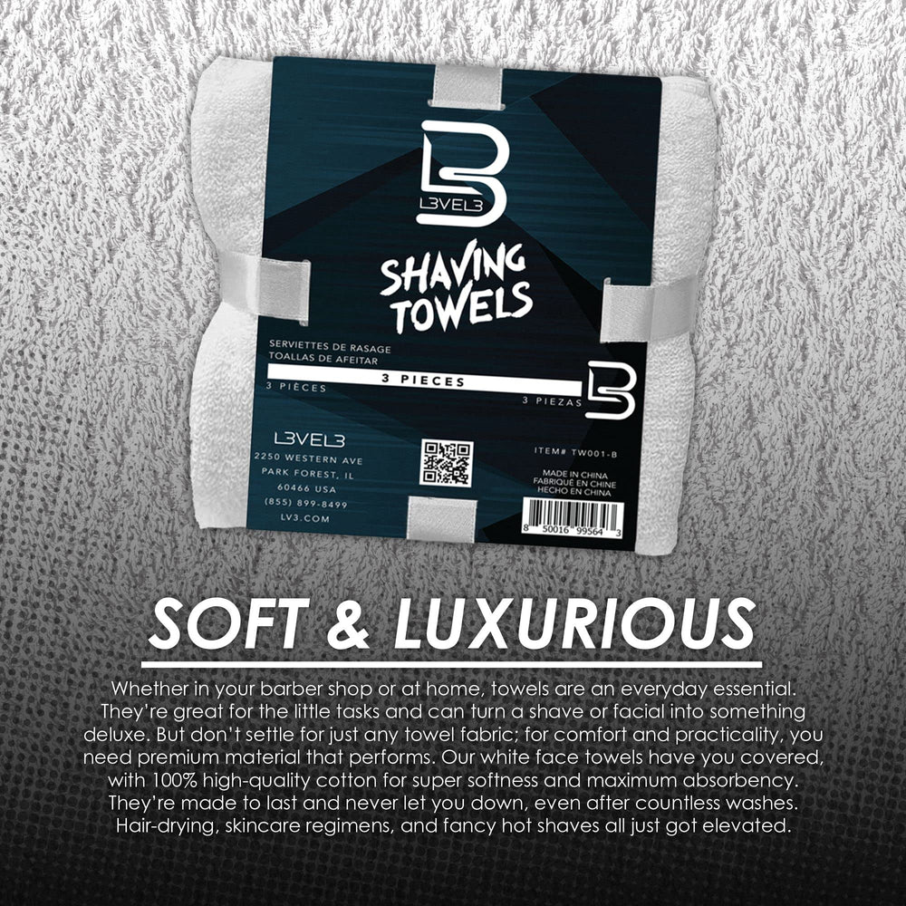 L3 serviette visage coton pur, toucher naturel et agréable.