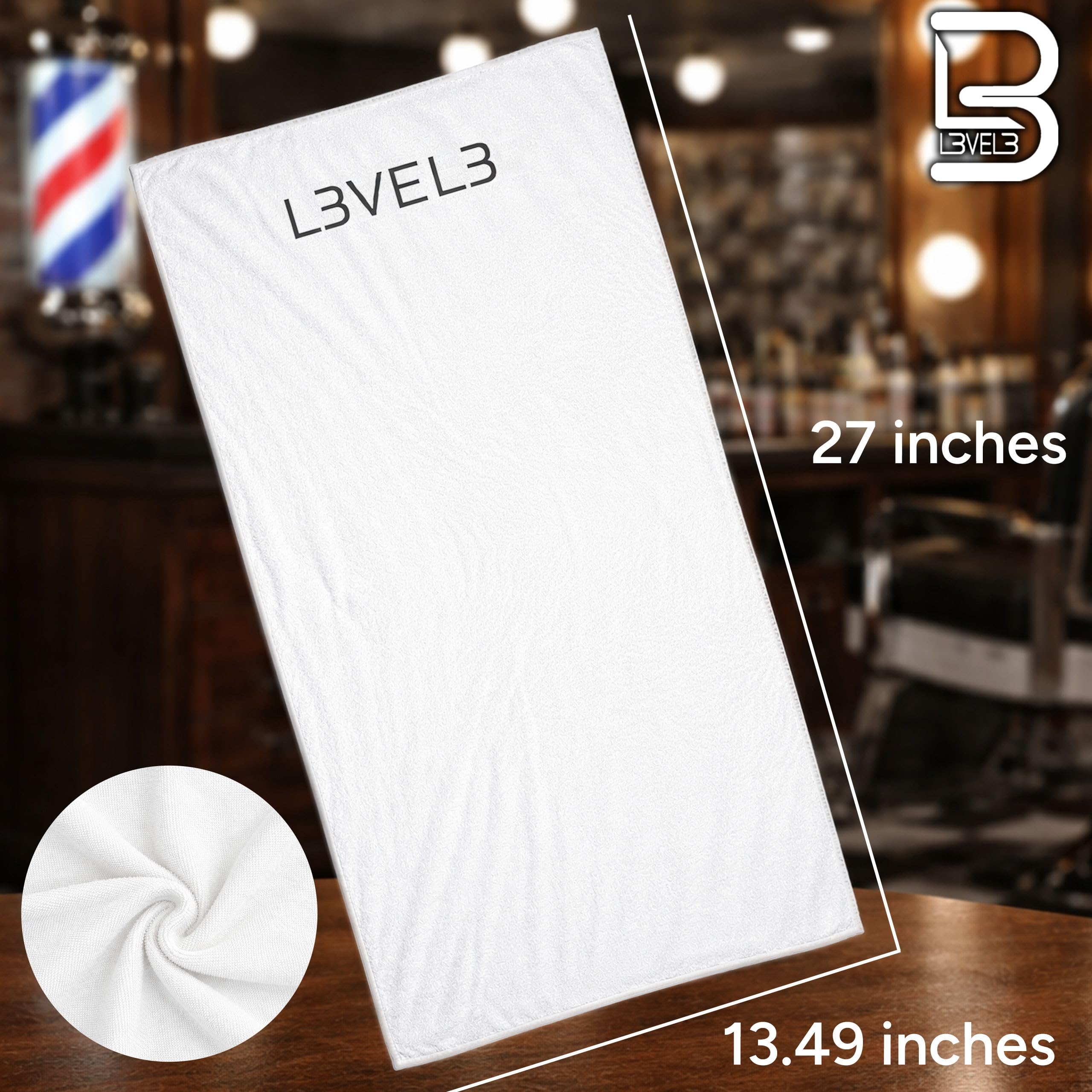 L3 serviette visage utilisation en salon idéale pour barber.