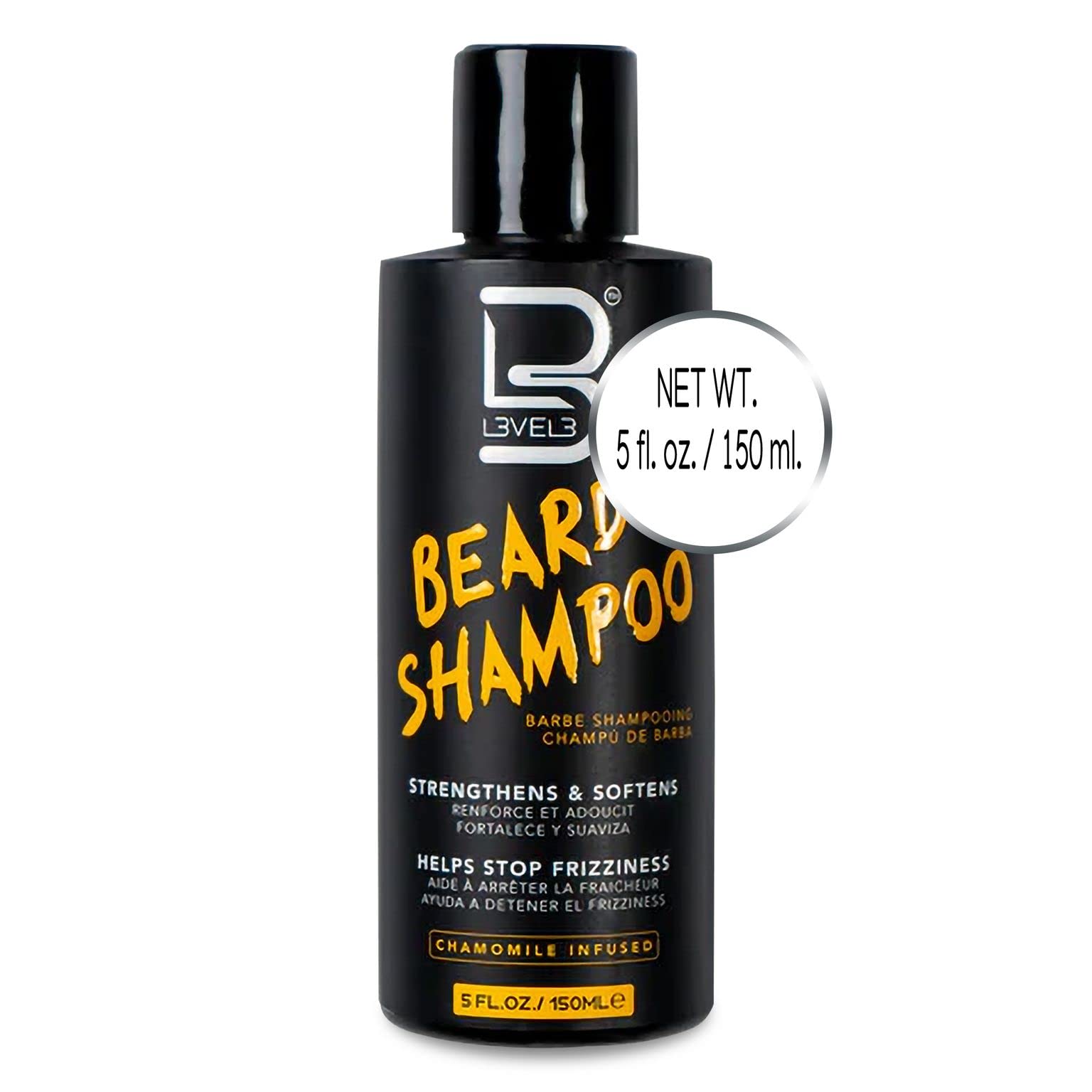 L3 Shampoing Barbe – emballage: produit de soin barbe propre et moderne
