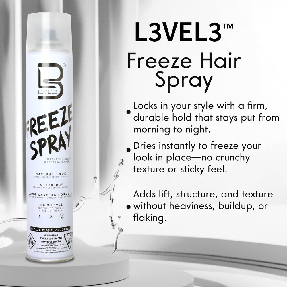 L3 Spray Protection UV – protection solaire intégrée pour les cheveux.