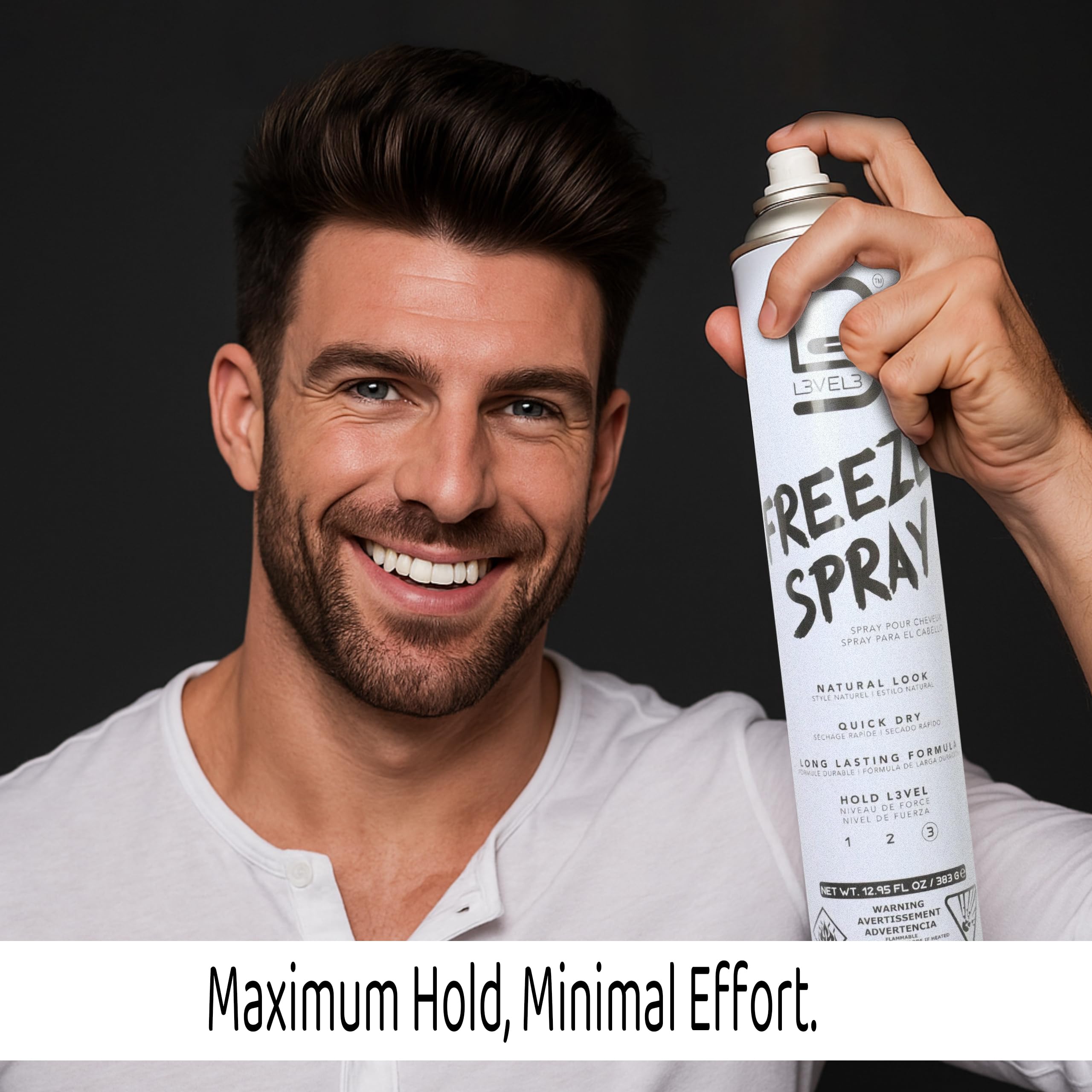 L3 Spray Tout Type Cheveux – produit polyvalent pour tous les types.