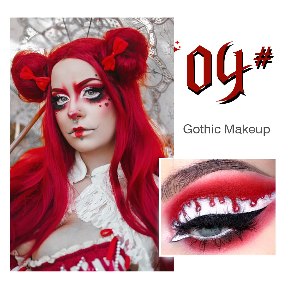 La Catrina palette-ombres-blanc-reflets: éclairage net pour reflets subtils.