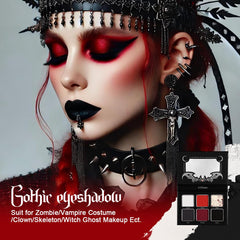 La Catrina palette-ombres-burgundy-metalique: nuance riche pour regards profonds.