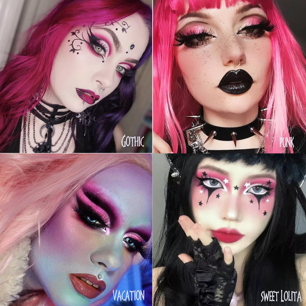 La Catrina palette yeux gris matte pour base neutre et smoky subtil.
