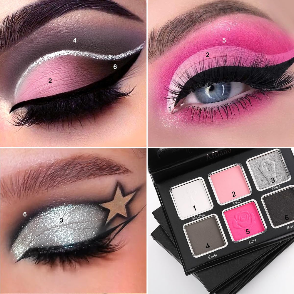 La Catrina ombre noire irisée, finition pailletée pour accents dramatiques.