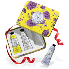 Coffret La Chatelaine cremes mains 3x30 ml prêt à offrir et à utiliser.