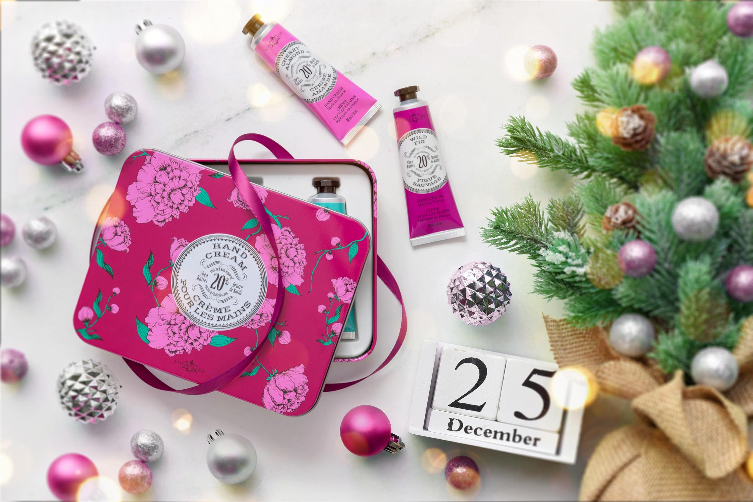 La Chatelaine crème mains Cherry Almond sans phtalates, douceur délicate
