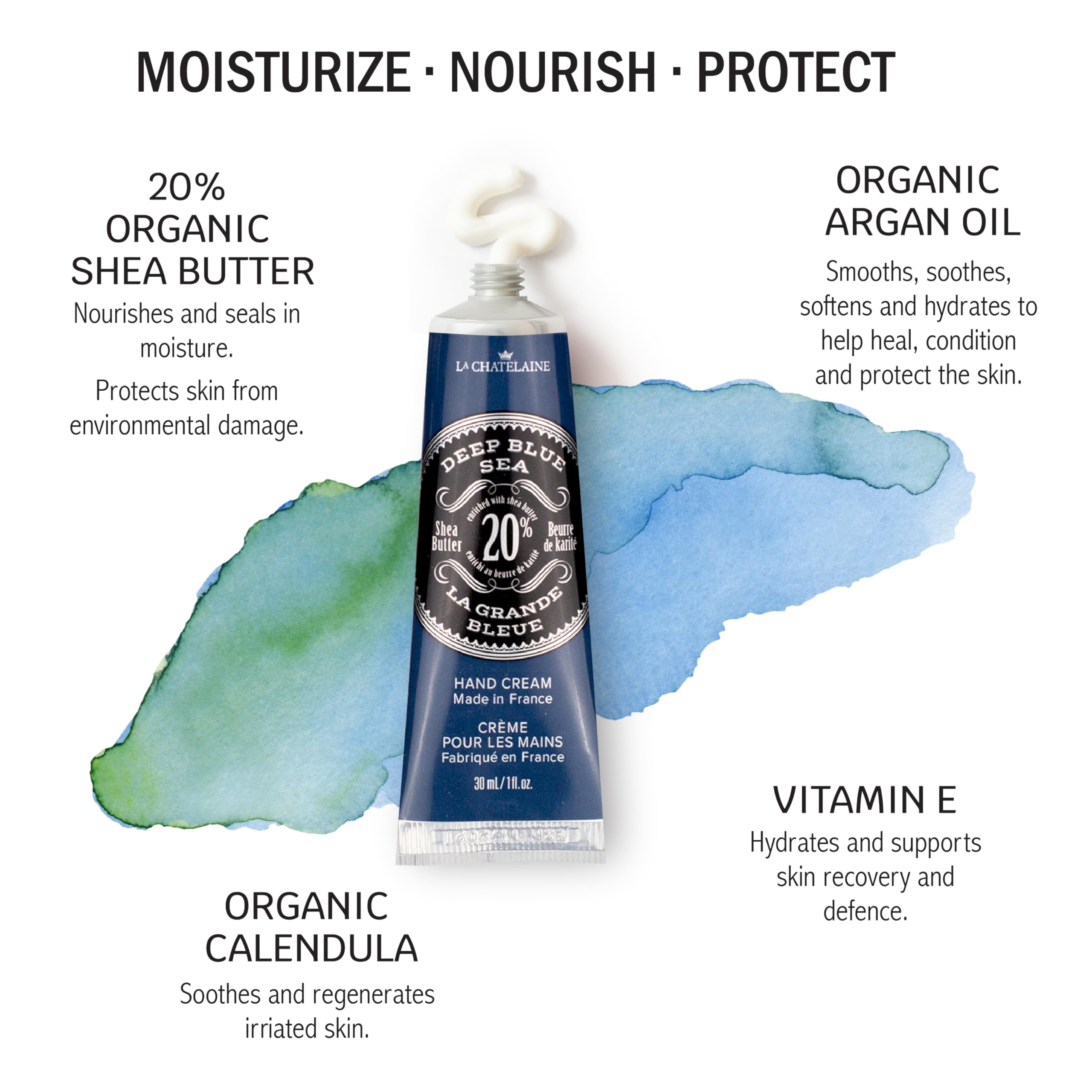 Texture ultra riche de La Chatelaine, hydratation durable et confortable.