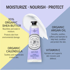Crème mains Lychee-Myrtille-Verveine, parfum frais et hydratation durable.