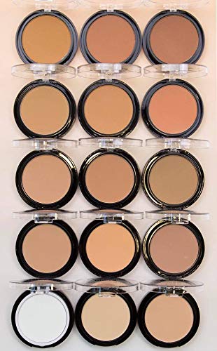 Poudre minérale L.A. COLORS avec miroir et éponge inclus pour retouches.