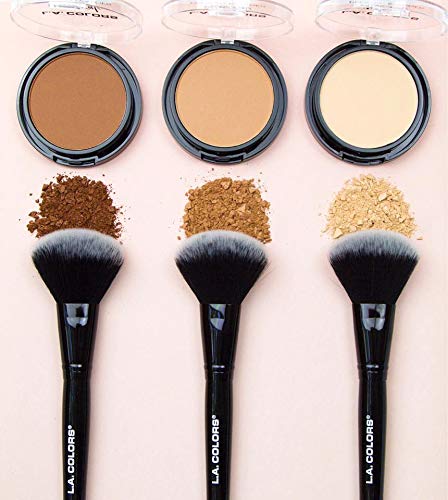 Poudre minérale L.A. COLORS sans talc et parfum; convient à peaux sensibles.
