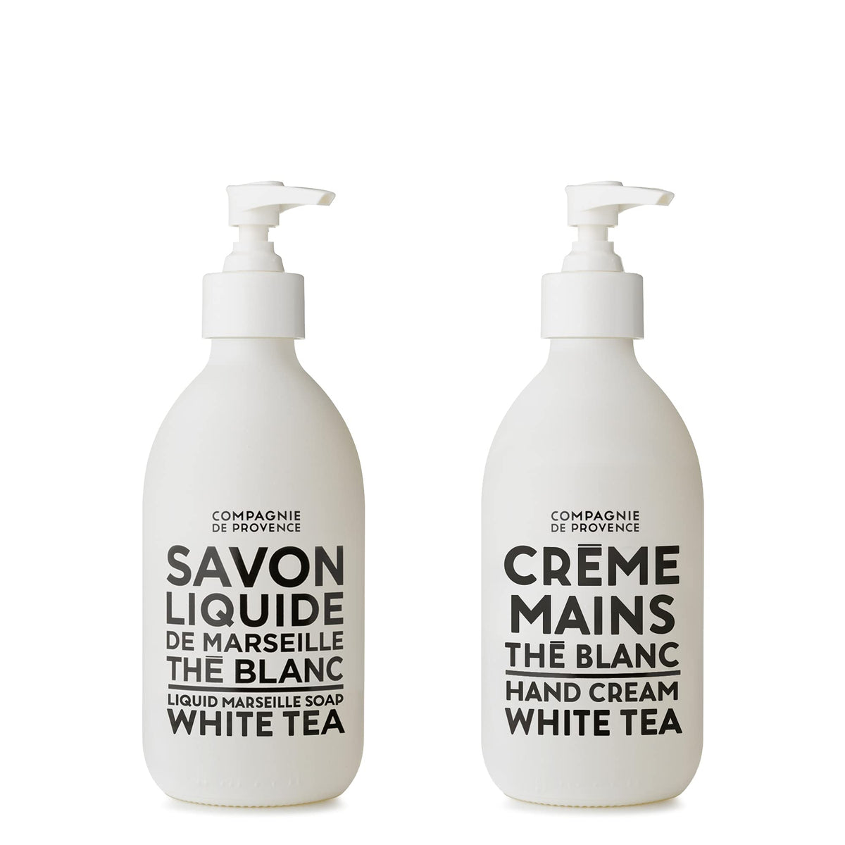 Le savon liquide de Marseille La Compagnie de Provence au thé blanc, nettoyage doux