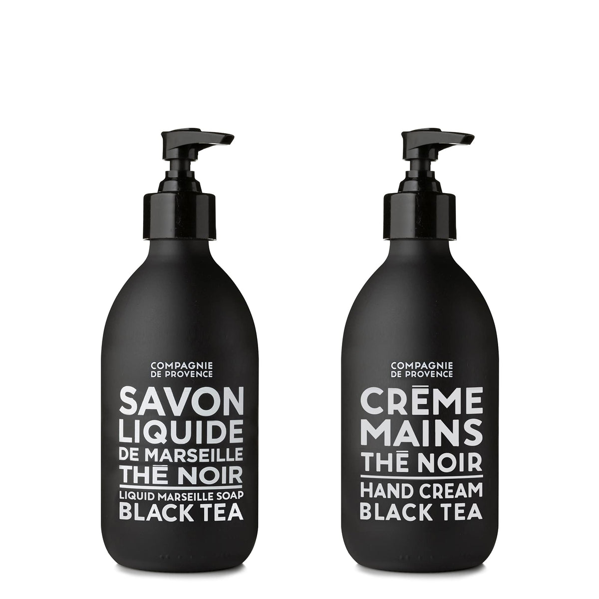 La Compagnie de Provence savon liquide noir en bouteille pompe pour mains propres