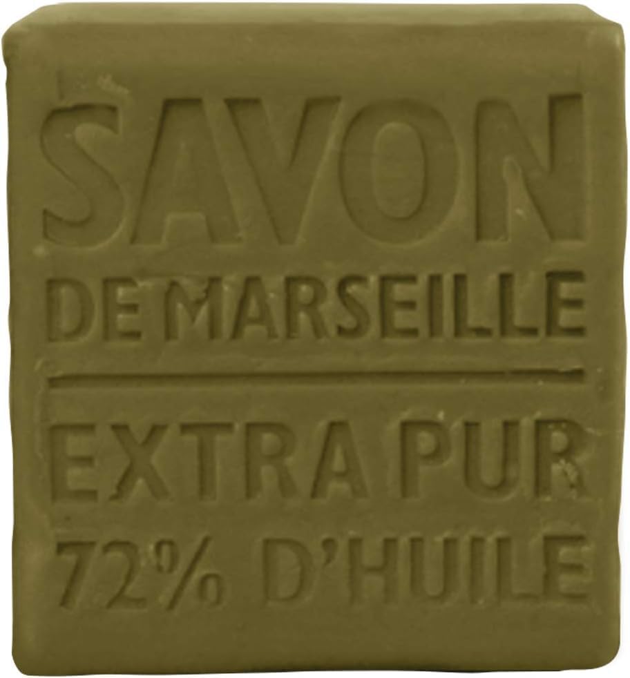 La Compagnie de Provence Savon Marseille Olive, cube, usage mains et ménage, douceur quotidienne.