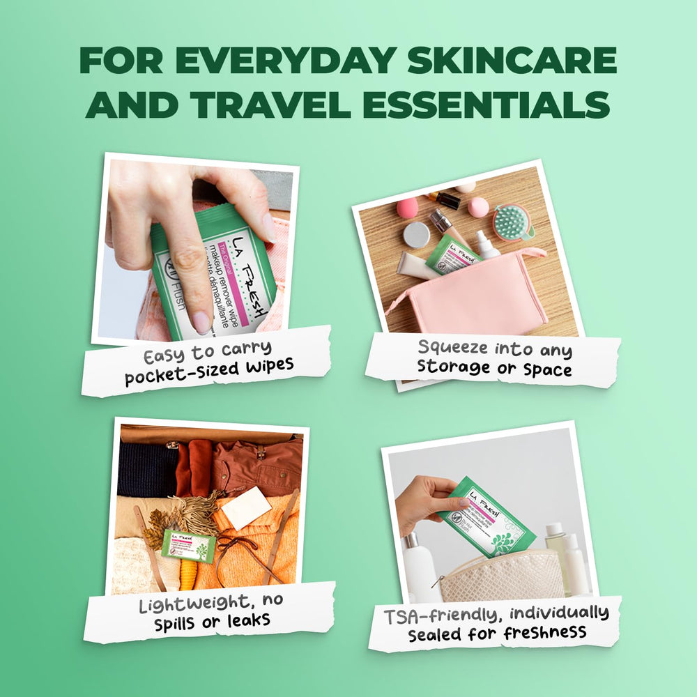 Lingettes La Fresh boîte 200, kit voyage pratique et économique.