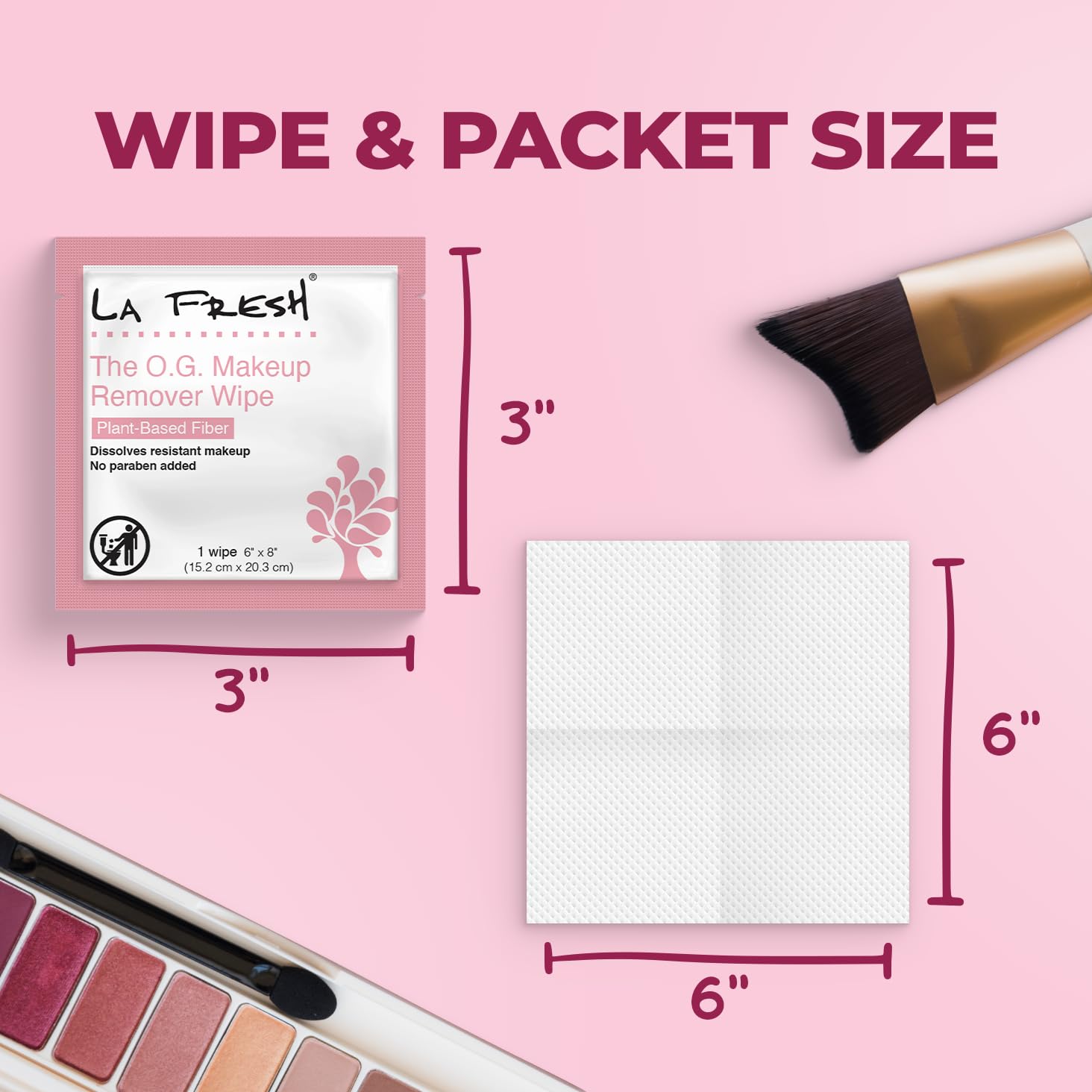 La Fresh lingettes voyage pratiques et compactes pour les déplacements.