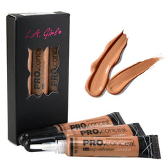 Correcteur HD Pro de L.A. Girl Toffee, bouteille prête à l’emploi pour une couvrance naturelle.