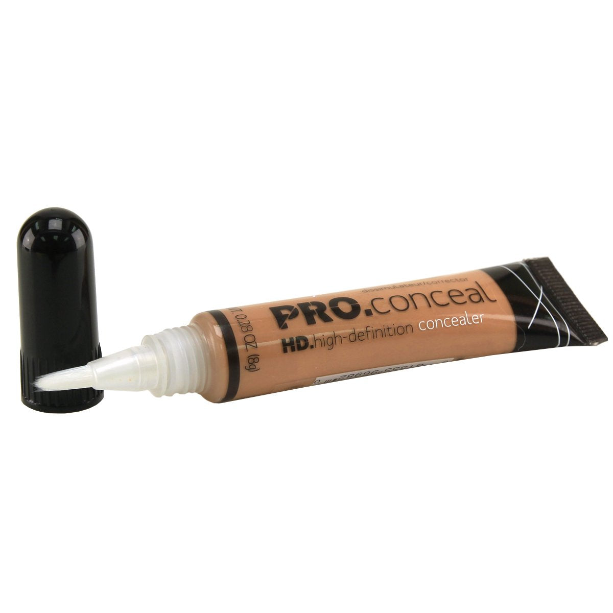 L.A. Girl HD Pro Conceal Warm Honey swatch demonstrates seamless blend.