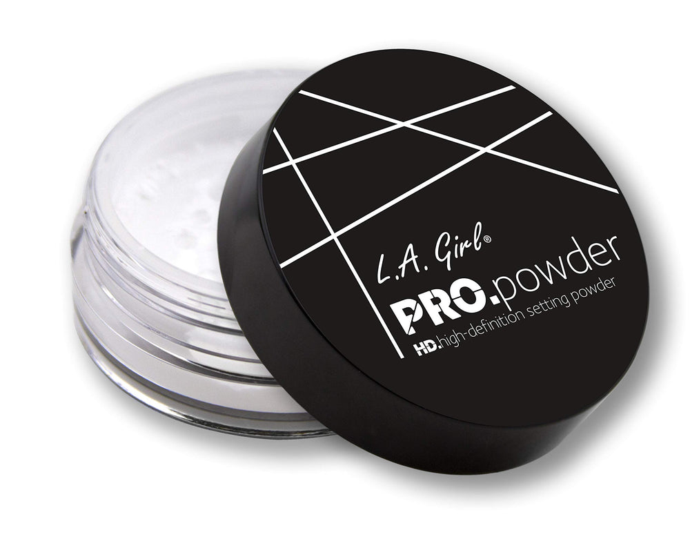Poudre L.A. Girl Pro translucide, finition mate pour fixation durable du maquillage.
