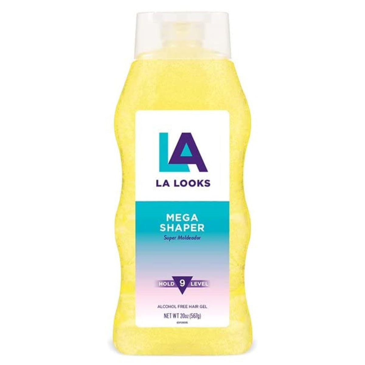 L.A. Looks Gel Mega Mega en bouteille jaune 20oz pour une tenue durable