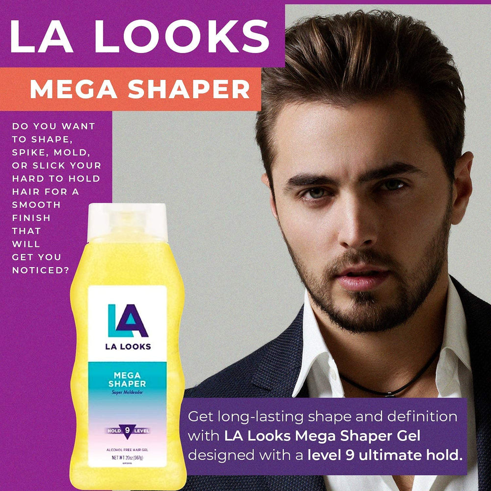 Texture gel translucide de La Looks Mega Shaper pour une application facile
