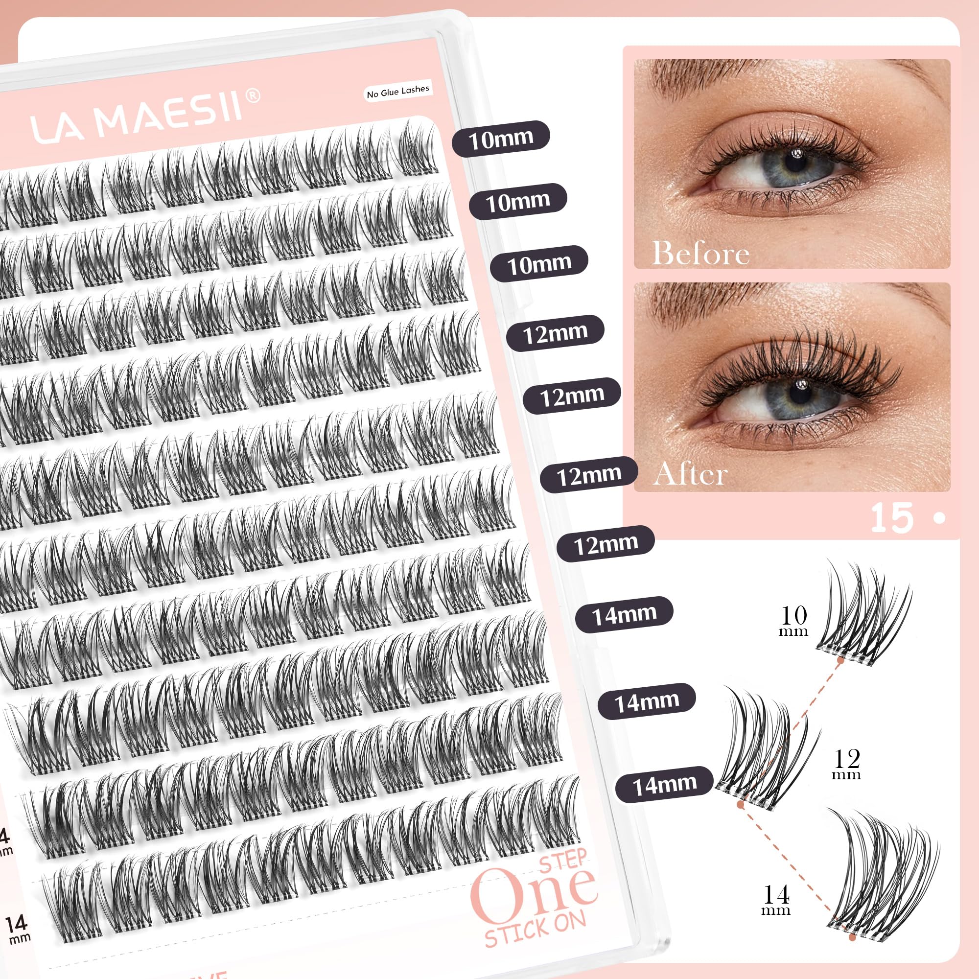 Ensemble La Maesii 112 clusters pour varier les looks rapidement.