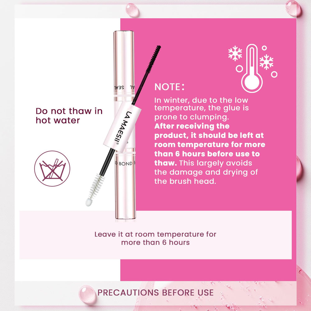 Application facile avec une couche fine sur les cils naturels.