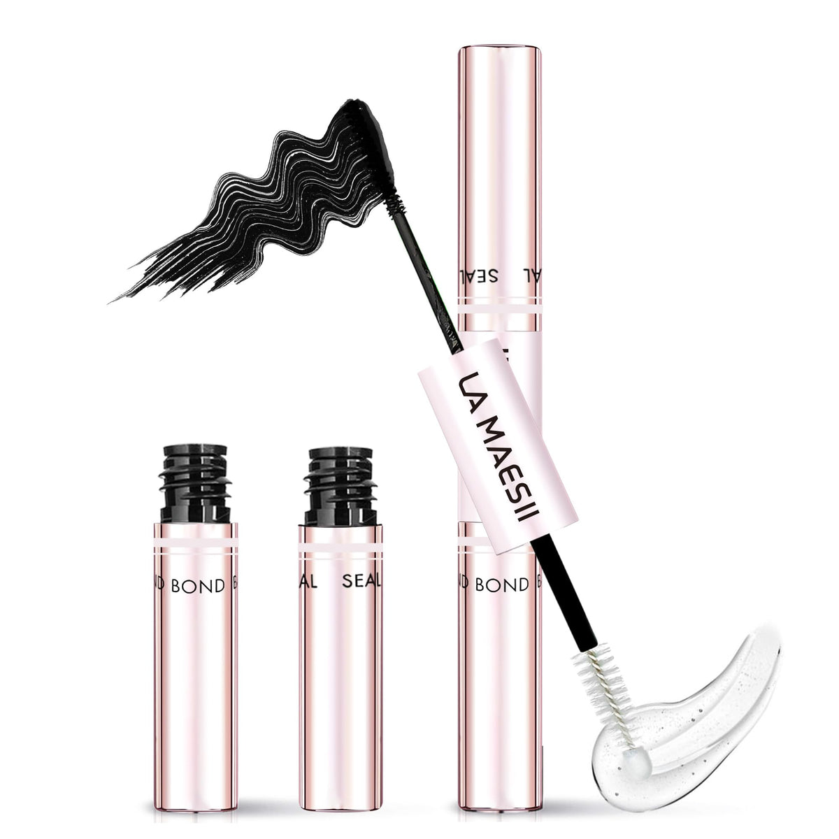 La Maesii Lash Glue en bouteille 10 ml, adhérence longue durée.