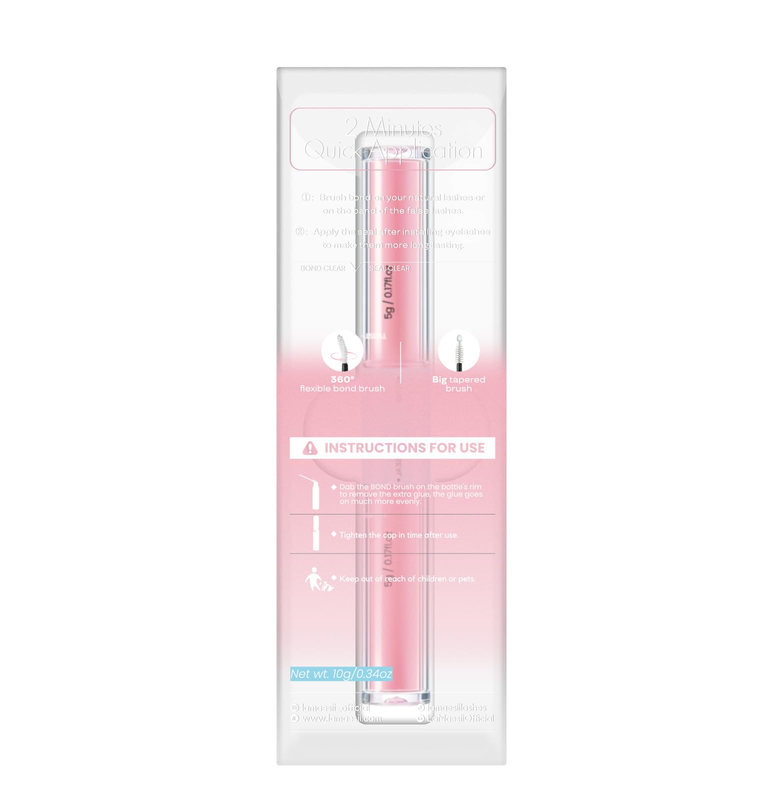 La Maesii Emballage produit, design pratique et facile à utiliser.