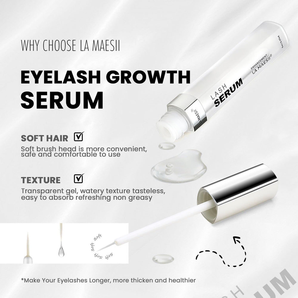 La Maesii Sérum Cils Convient aux yeux sensibles et porteurs de lentilles.