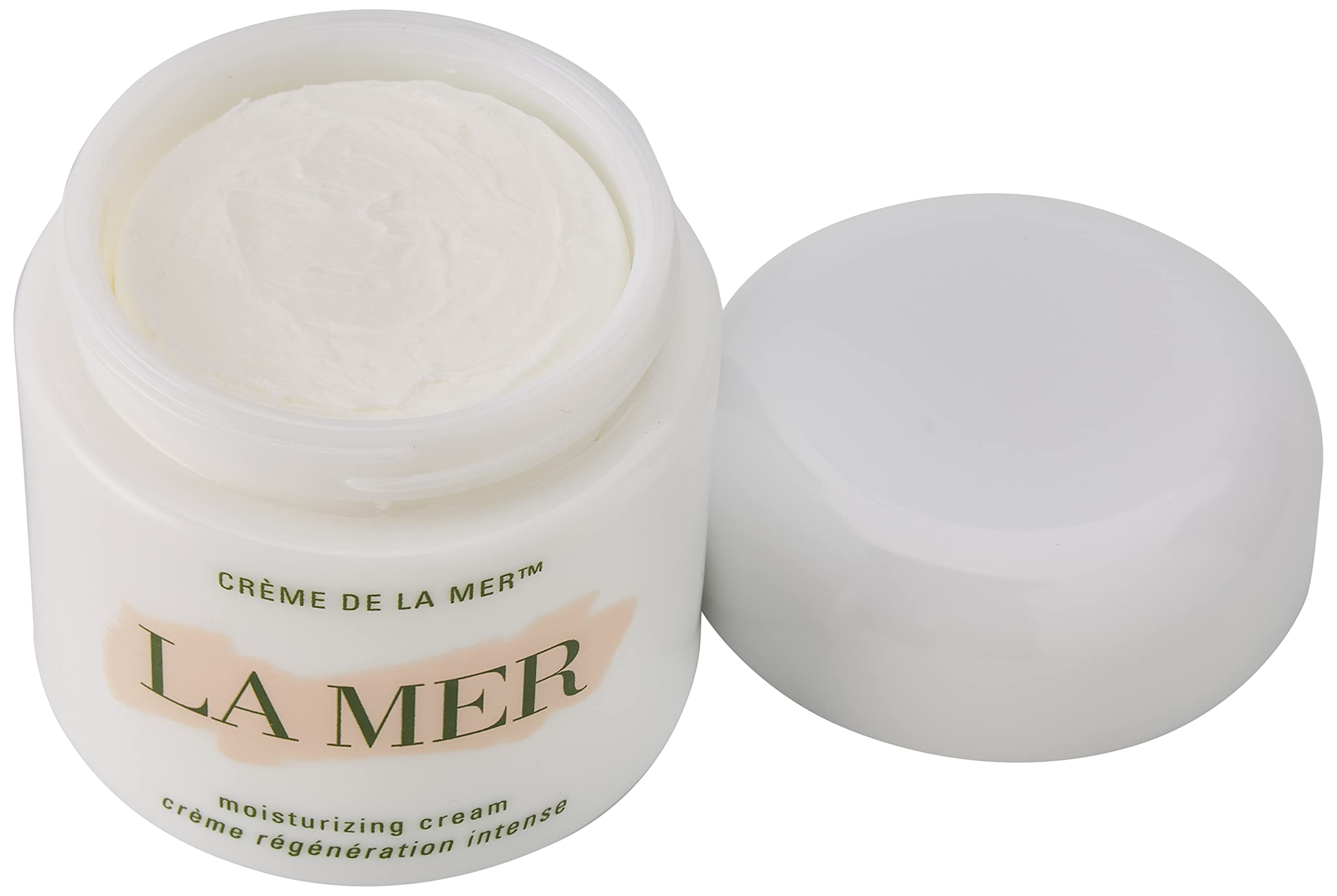 Application sur le visage avec La Mer Crème hydratante