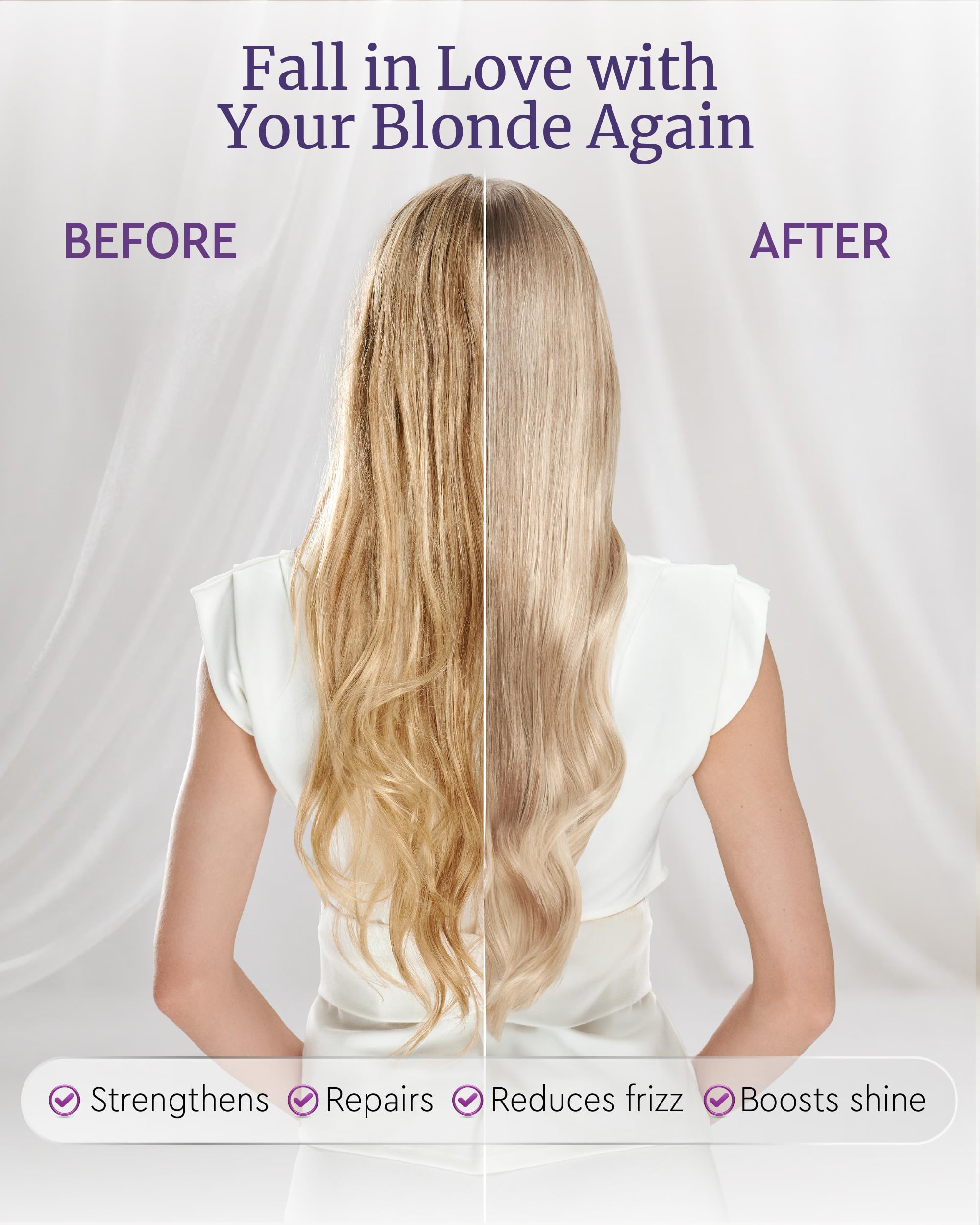 LA PUISSANCE Masque Violet finition satinée – brillance légère et satinée.