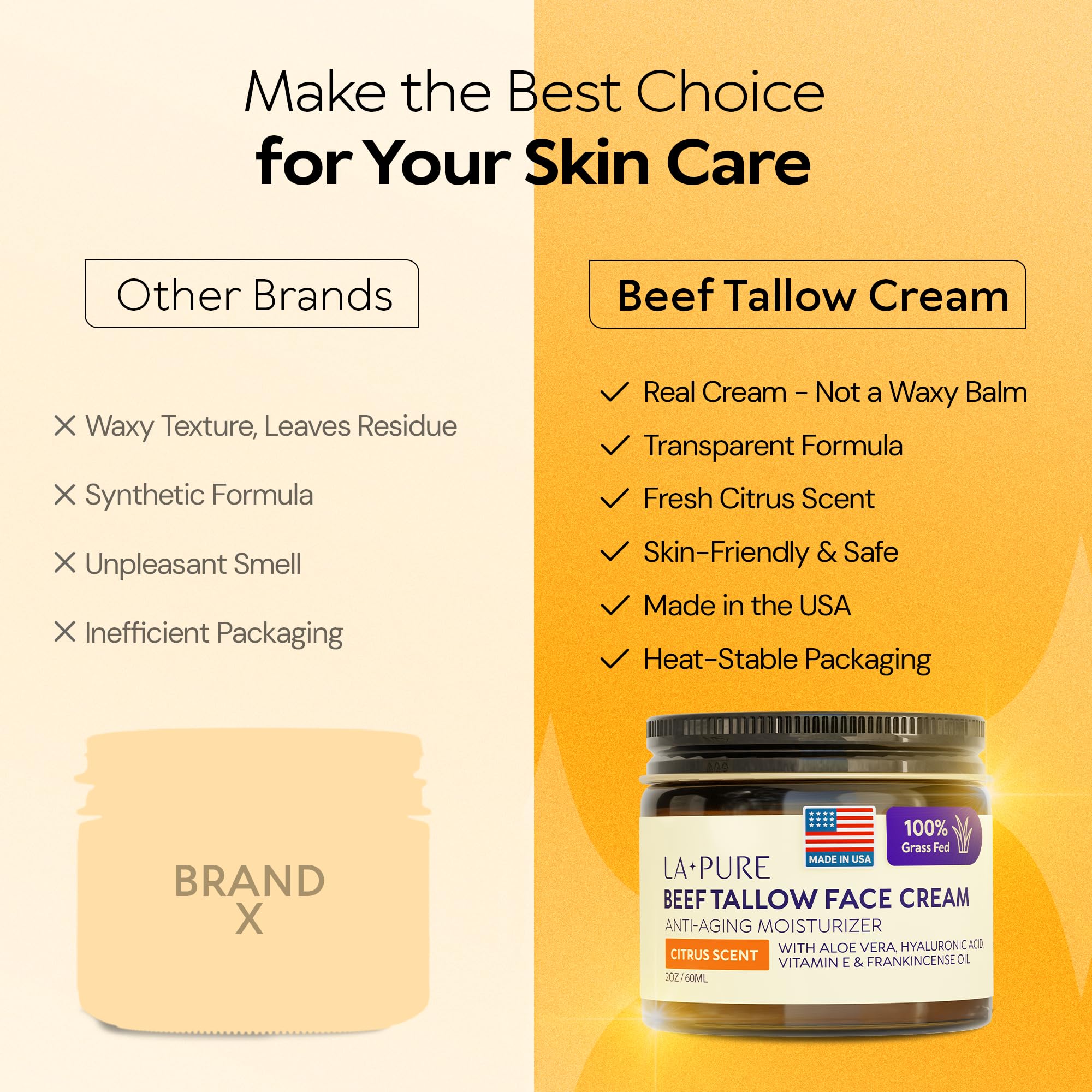 LA PURE Colloidal oatmeal and raw honey calm sensitive or reactive skin.