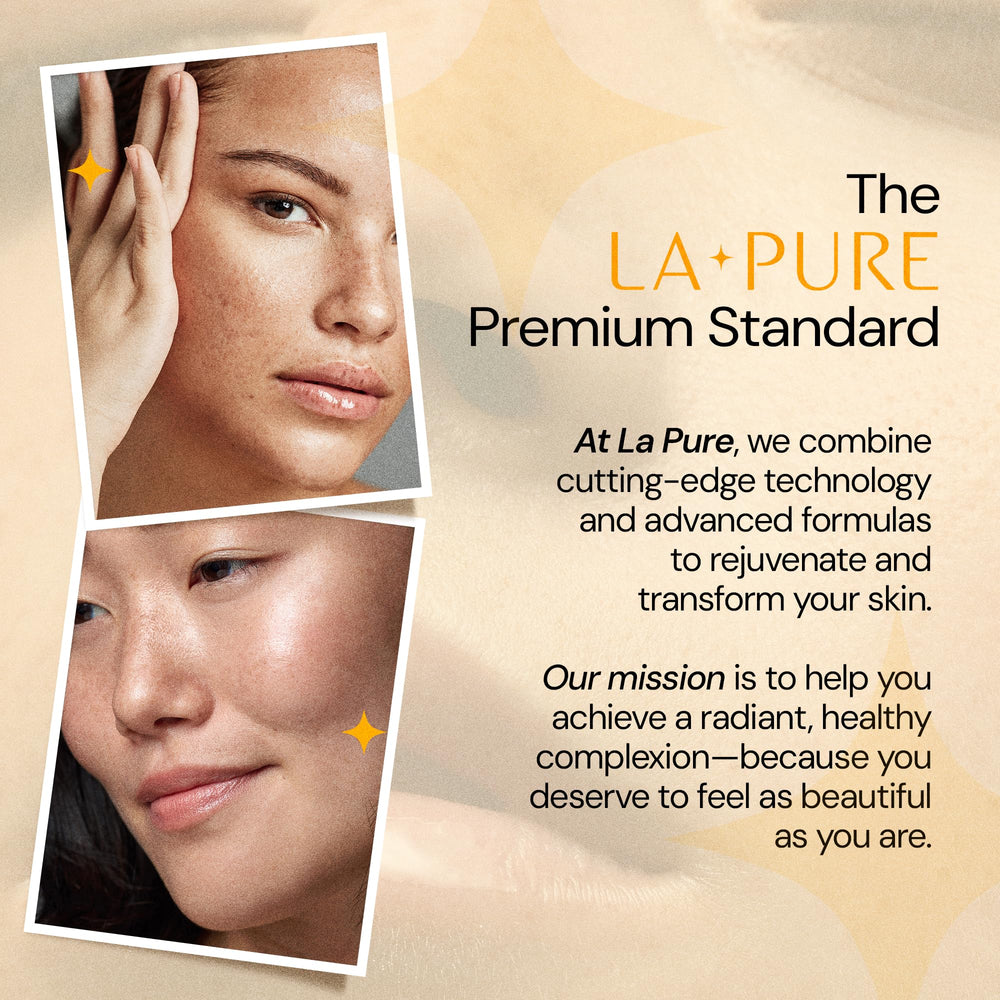 LA PURE Non greasy formula ideal for daily use on the face.