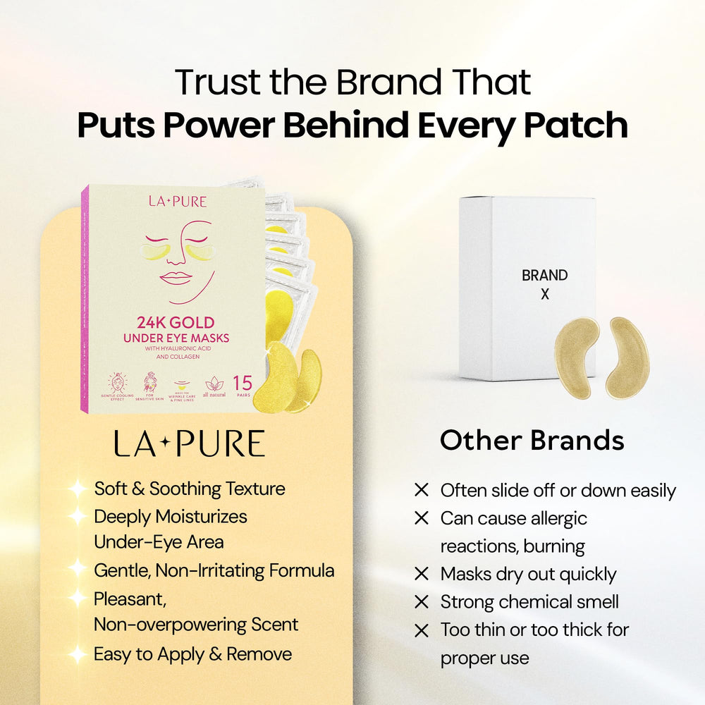LA PURE patch yeux or 24k pour une sensation apaisante