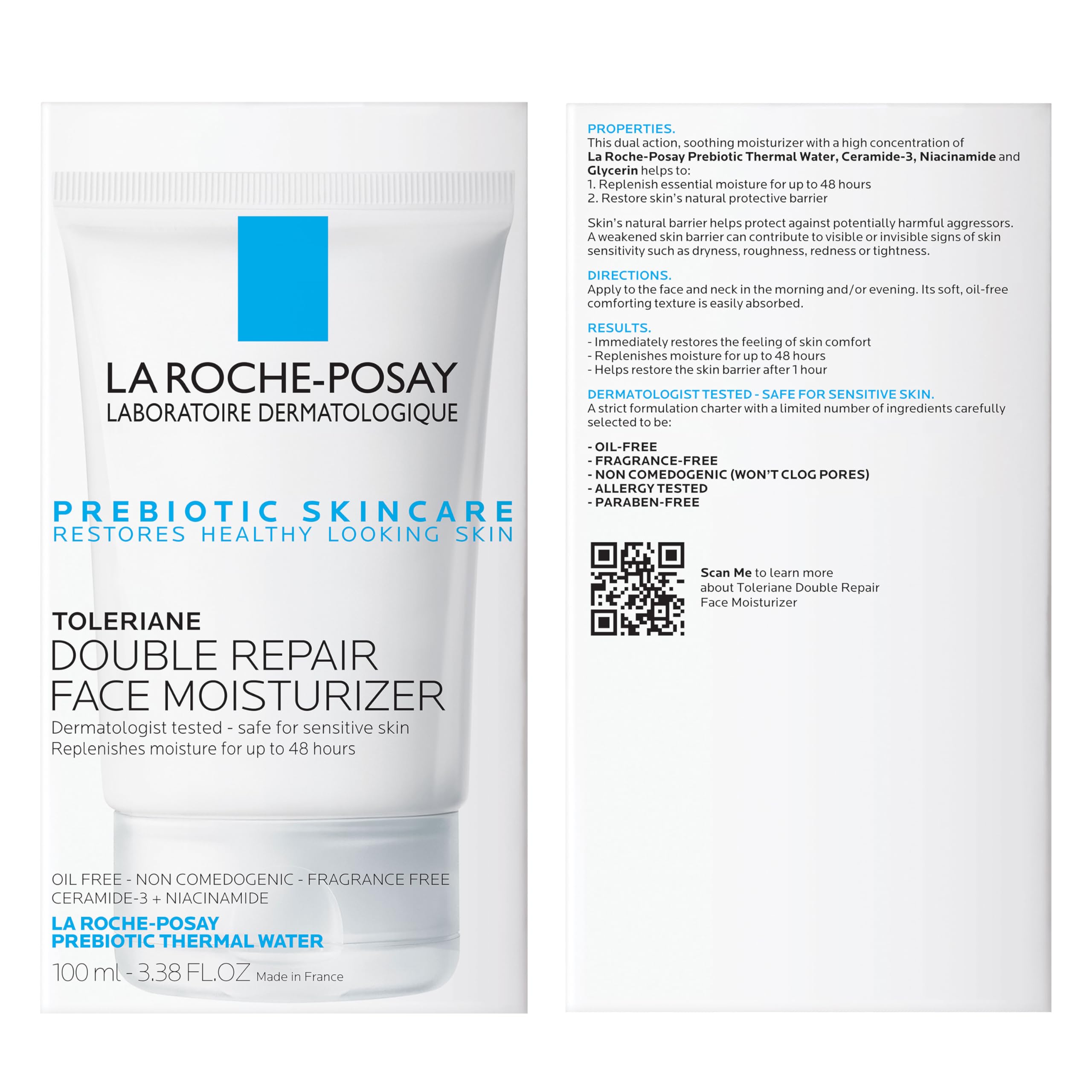 La Roche-Posay Toleriane Double Repair confort immédiat après application