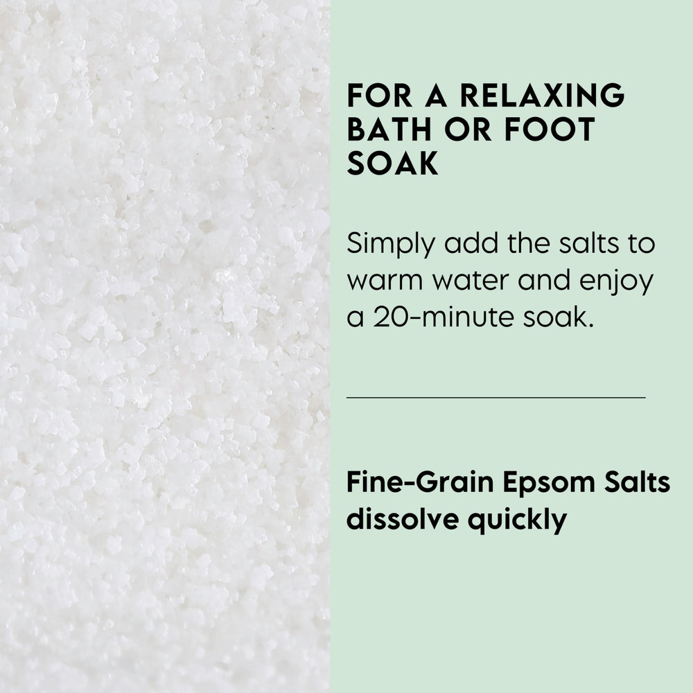 LA SALT CO – bain Epsom avec dissolution rapide et eau claire.