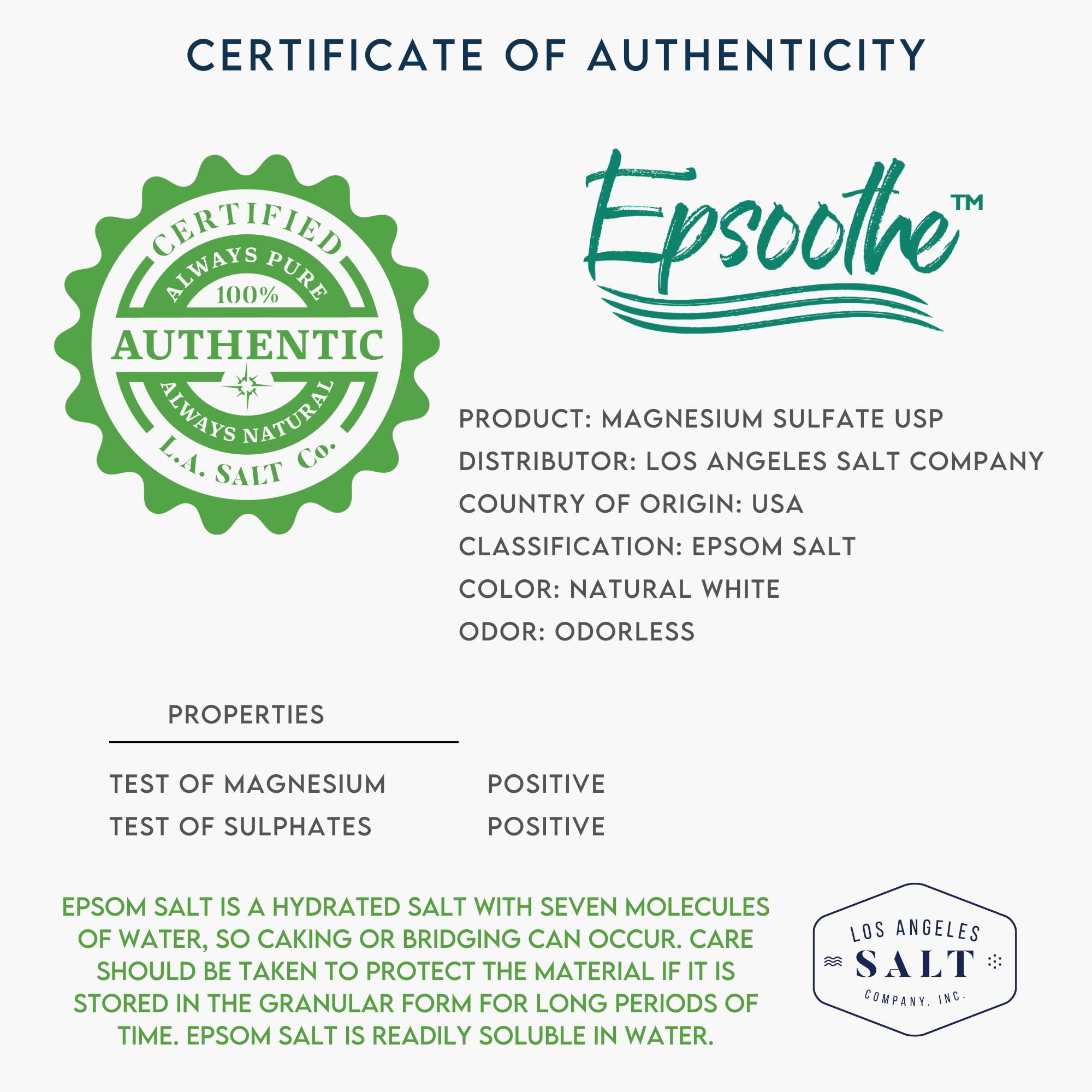 LA SALT CO – distributeur officiel garantissant traçabilité et qualité.