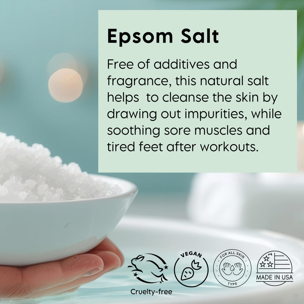 LA SALT CO – pédiluve Epsom pour un bain apaisant des pieds.