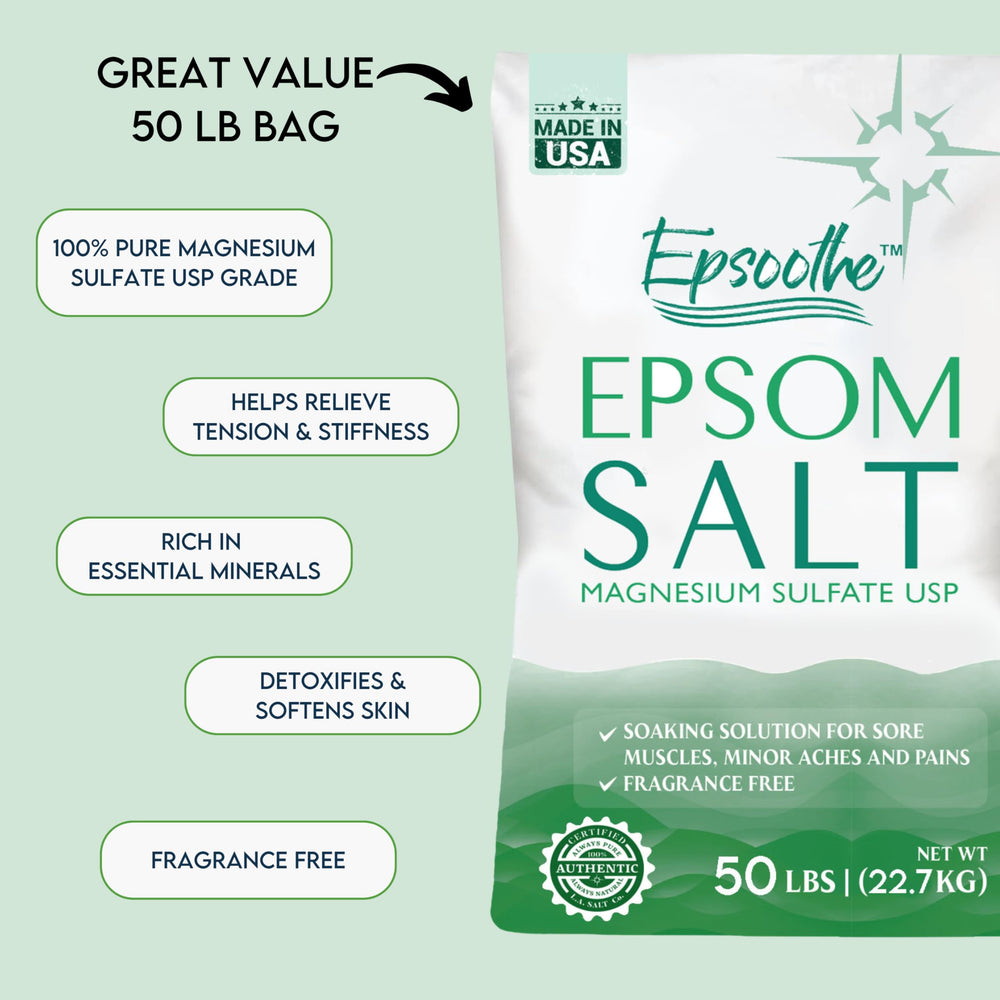 LA SALT CO – sac de 50 lb prêt à l’emploi pour bains et spa.