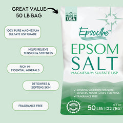 LA SALT CO – sac de 50 lb prêt à l’emploi pour bains et spa.